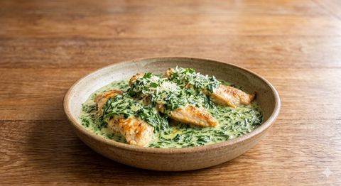 Tiras de Frango ao Molho de Espinafre congelado — Diveneto Alimentos